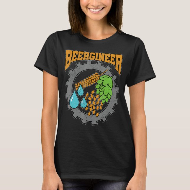 Camiseta Cervejaria Gráfico de Beergineer (Frente)