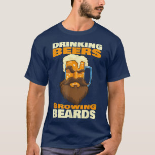 Camiseta Cervejas De Bebendo E Barbas De Cura