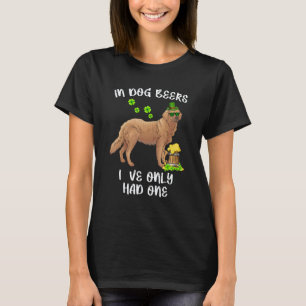 Camiseta Cervejas de Cachorro Golden Retriever Irlandês Dia