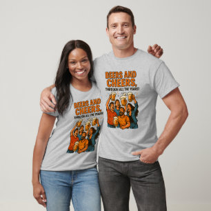 Camiseta Cervejas e alegria, através dos anos