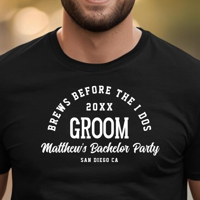 Camiseta Cervejas engraçadas da festa de solteiro antes dos (Criador carregado)