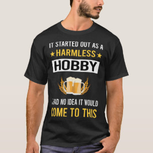 Camiseta Cervejeira de cerveja de hobby inofensiva