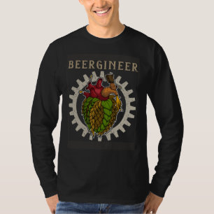 Camiseta Cervejeiro cerveja lúpulo cerveja bebedor cervejar