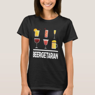 Camiseta Cervejeiro Vegetariano Gráfico Cerveja Caseira Vin