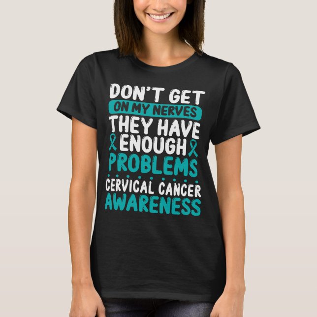 Camiseta Cervical Cancer Cervical Cancer Awareness Day (Frente)