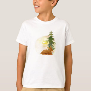 Camiseta Cervo da Floresta em Aquarela