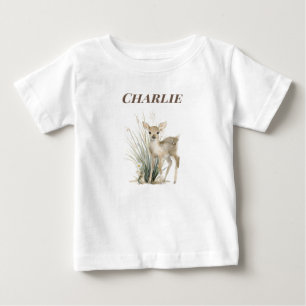 Camiseta Cervo da Floresta Personalizado para Bebé