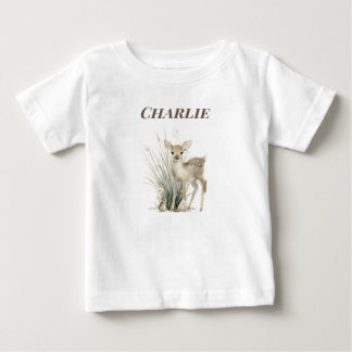 Camiseta Cervo da Floresta Personalizado para Bebé