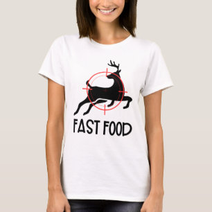Camiseta Cervo de Fast Food Alvo Engraçado Meme Absurdo   S