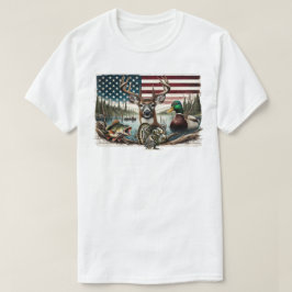 Camiseta Cervo e País EUA