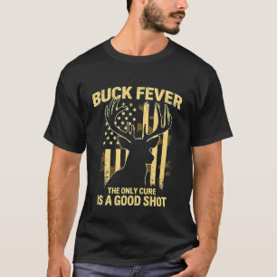 Camiseta Cervo Engraçado Febre do Cervo Caça Temporada Caça