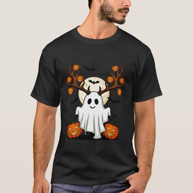 Camiseta Cervo Fantasma Fofo (Frente)