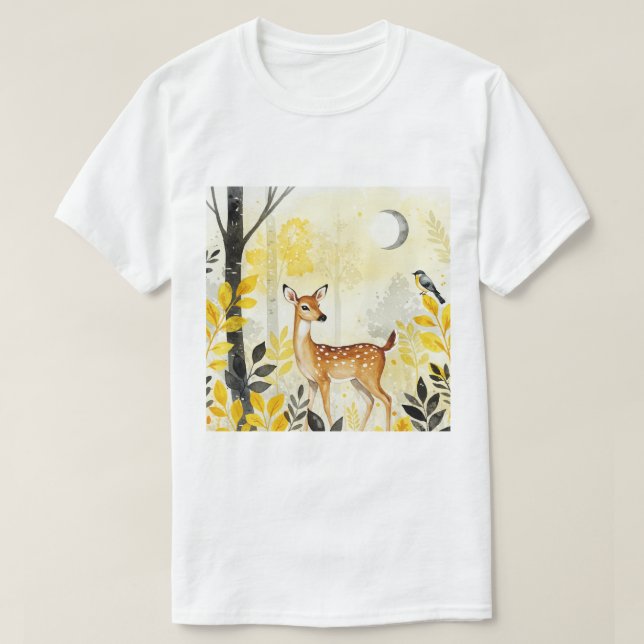 Camiseta Cervo jovem (Frente do Design)