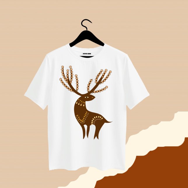 Camiseta Cervo Rústico da Floresta  (Criador carregado)