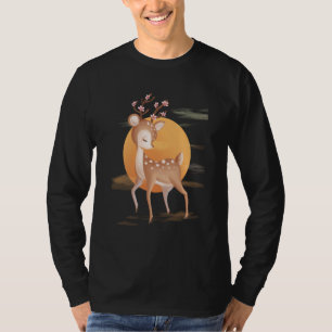 Camiseta Cervos Bebês Adoráveis Filhotes Para Jovens e Adul