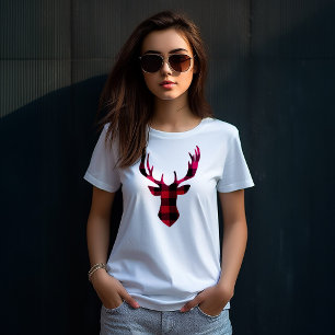 Camiseta Cervos da xadrez do búfalo