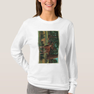 Camiseta Cervos do fanfarrão no parque nacional de Yosemit