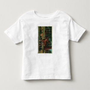 Camiseta Cervos do fanfarrão no parque nacional de Yosemit