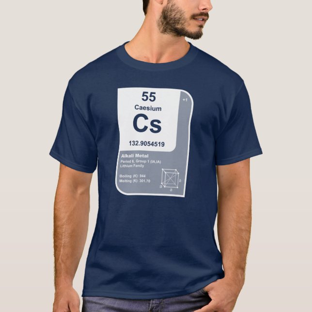 Camiseta Césio (Cs) (Frente)