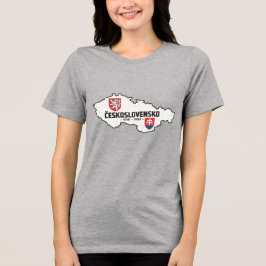 Camiseta Československo 1918-1992 Mapa Antiga Destruída