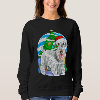 Camiseta Cesky Terrier Dog Papais noeis Decinto de Natal