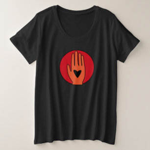 Camiseta Cessar-fogo agora mão design gráfica palestiniana