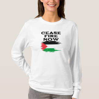 Camiseta Cessar fogo agora/ Parar Guerra / Libertar Palesti