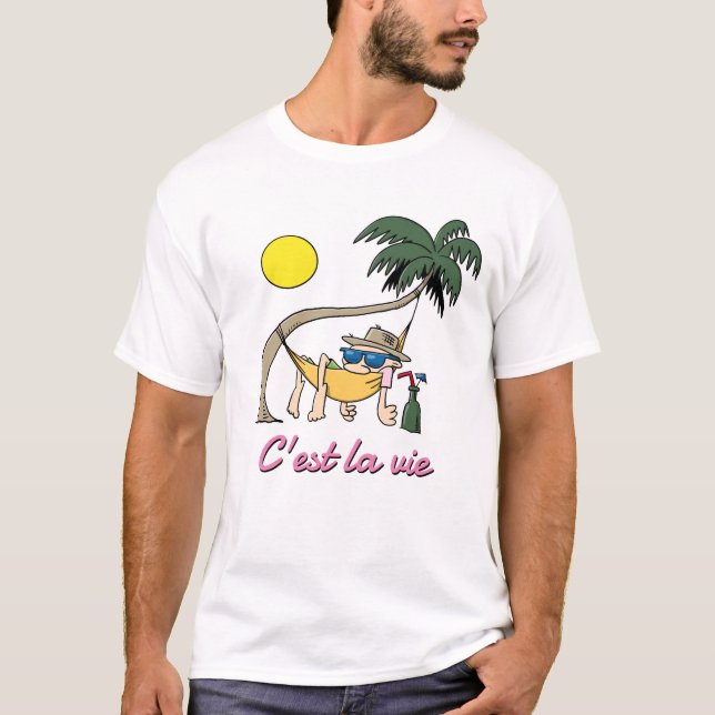 Camiseta C'est La Vie - Tal É A Vida Engraçada Cartoon Hamm (Frente)