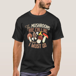 Camiseta Cesta de Cogumelo Seletor de Cogumelo Farmador de