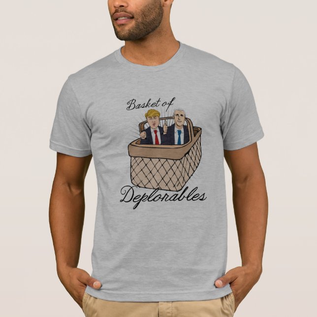Camiseta Cesta de Deplorables - moedas de um centavo do (Frente)