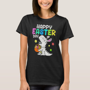 Camiseta Cesta de Ovos Coelhinho Rex Dinossauro Dia 2 Felz
