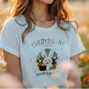 Camiseta Cesta de Ovos do Coelho de Páscoa ID1013