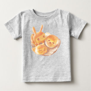 Camiseta Cesta de Pão Animal: Bichon, Coelho e Gato Sorride
