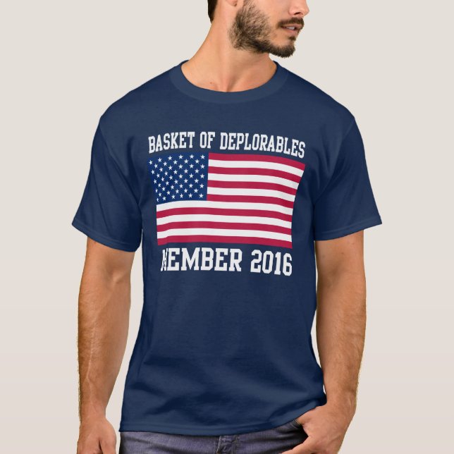Camiseta Cesta do membro deplorável 2016 (Frente)