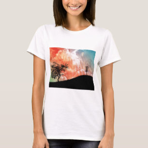 Camiseta Cesta Em Uma Colina