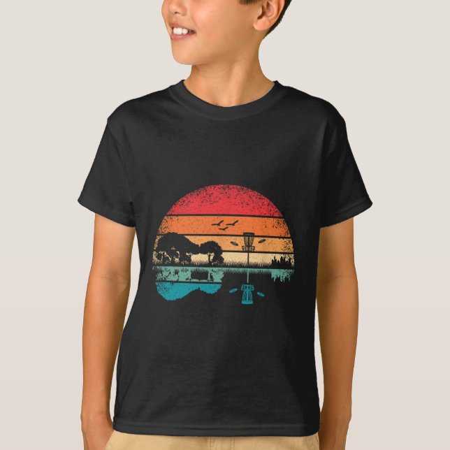 Camiseta Cesta engraçada de golfe de disco Frisbee Árvore G (Frente)