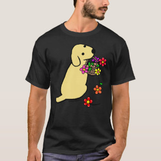 Camiseta Cesto de Flores Amarelo Labrador
