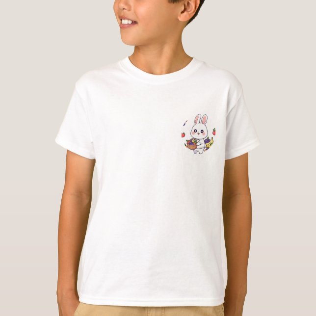 Camiseta Cesto de Frutas Coelho Kids (Frente)