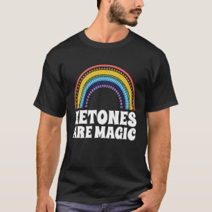 Camiseta Cetonas São Arco-Íris Magnético Keto Ketogênico Ba
