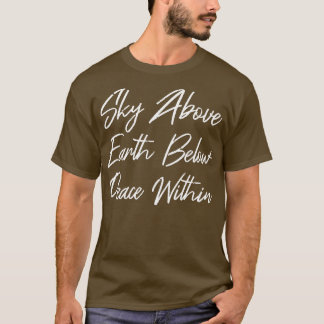 Camiseta Céu Acima da Terra Abaixo da Paz Em II