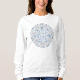 Camiseta Céu azul e floco de neve cerâmico