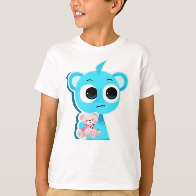 Camiseta Céu Azul Fofo da Sprunki (Frente)