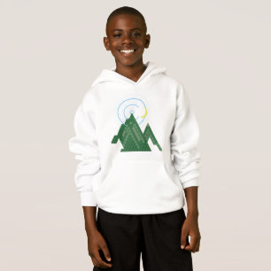 Camiseta céu da lua crescente na montanha