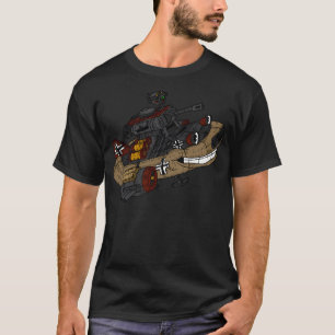 Camiseta Céu de Ferro. Carros Alemães Ww2 Ufo.