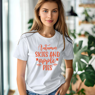 Camiseta Céu de outono e tartes de maçã