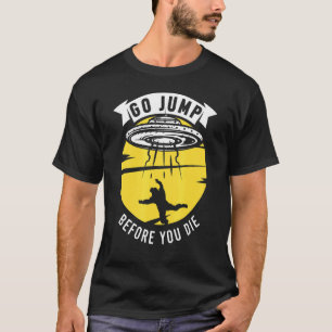 Camiseta Céu Divertido de Objetos Voadores Avião Paraquedis