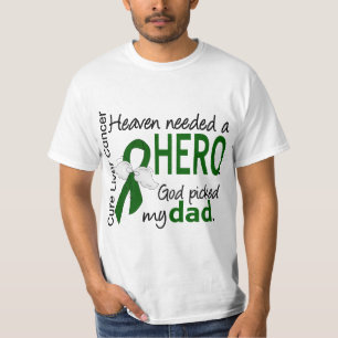 Camiseta Céu do câncer de figado necessário um pai do he