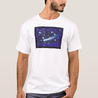 Camiseta Céu estrelado & asteróide do espaço