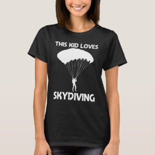Camiseta Céu Legal de Paraquedismo para Crianças Meninos Pa