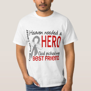 Camiseta Céu necessário um melhor amigo do cancro cerebral